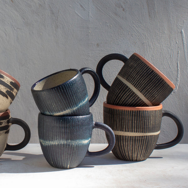 Stripey Road - Rounded Mug