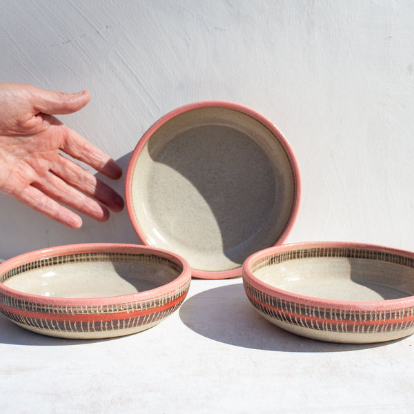 Candy Stripe - Small Shallow Bowl