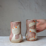 Flaming Fronds - Bulbous Vase