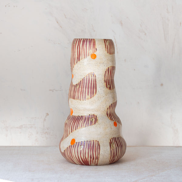 Flaming Fronds - XLg Figurative Vase