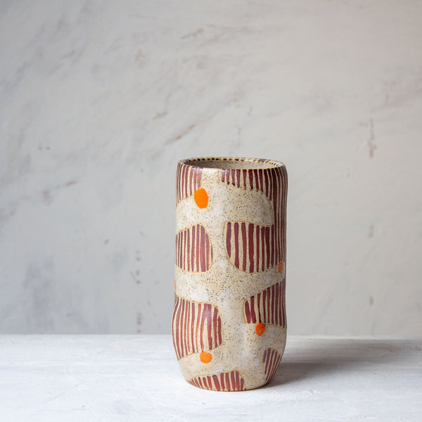 Flaming Fronds - Distorted Vase