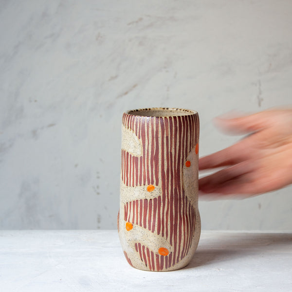Flaming Fronds - Distorted Vase