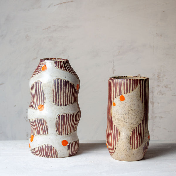Flaming Fronds - Distorted Vase