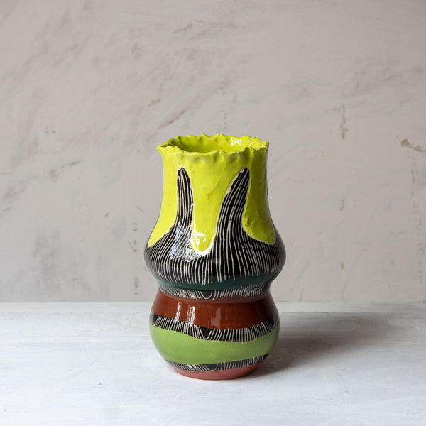 Linear Tracks - Organic Vase