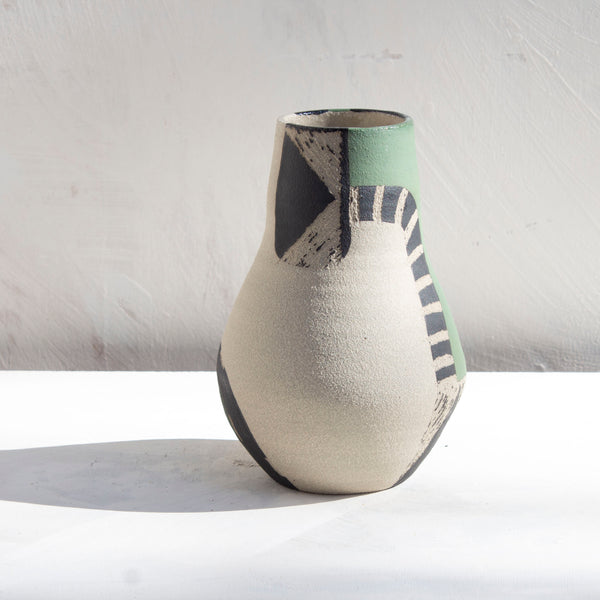 Moss Pathways - Fluted Vase #4