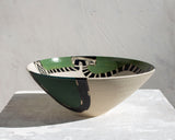 Moss Pathways - Splayed Bowl