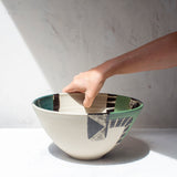 Moss Pathways - Splayed Bowl #2