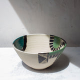 Moss Pathways - Splayed Bowl #2