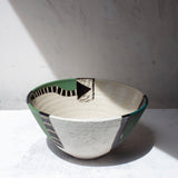 Moss Pathways - Splayed Bowl #2