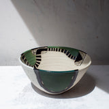 Moss Pathways - Splayed Bowl #2