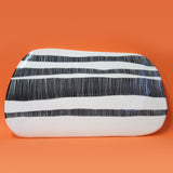 Ceramic Platter  - BW Stripey Road