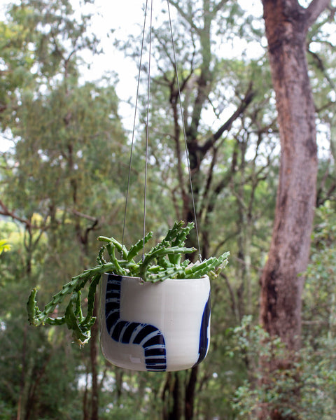 Kink in the Road - XL Hanging Planter