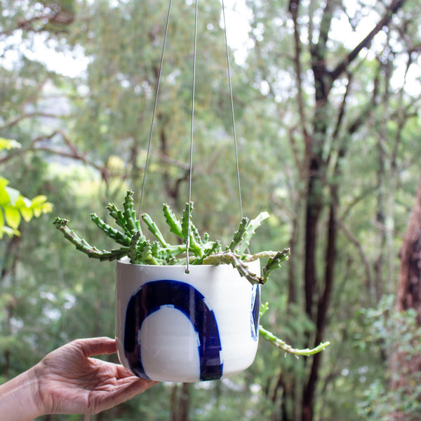 Kink in the Road - XL Hanging Planter