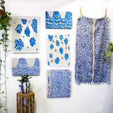 Teal Diamonds Little Textile - Ultramarine & Teal