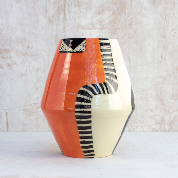 Sunset Pathways - Angled Vase