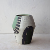 Moss Pathways - Angular Vase