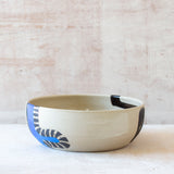 Electric Pathways Platter - Black, Electric blue and Turquoise