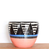 Tri-Burst Orb Vessel - Black, Watermelon & Electric Blue