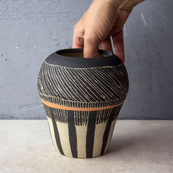 Textured Weave - Bulbous Vase