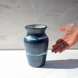 Painterly Blue Steel - Classic Vase