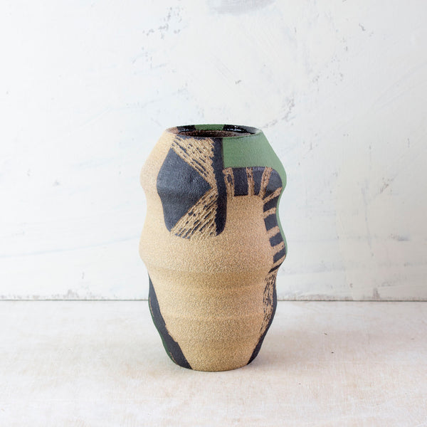 Moss Pathways - Contoured Vase