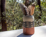 Ikat Stripe - Enclosed Large Vase