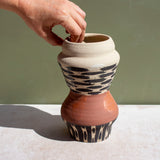 Ikat Stripe - Figurative Vase