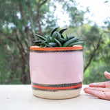 Liquorice All Sorts Jumbo Planter L - Black, Dusty Pink, Indian Red & Nasturtium