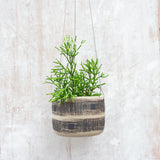 Textured Linear Stripe - Large Hanging Planter