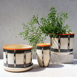 Ikat Stripe - Lg Planter