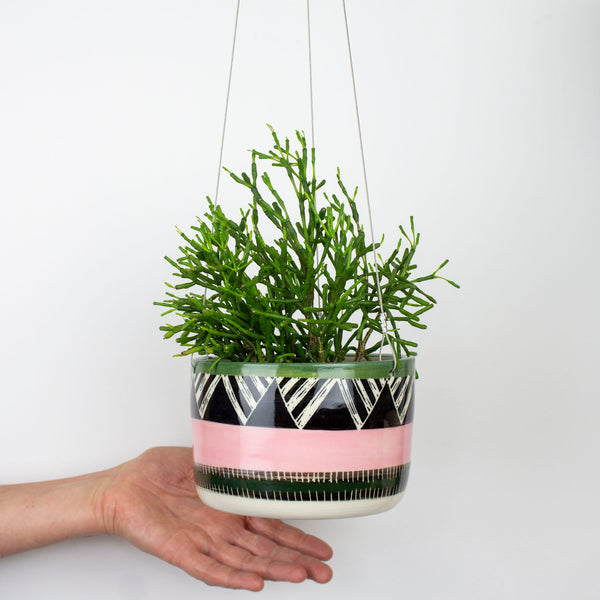 Tri Burst - Lg Hanging Planter