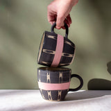 Pink Tracks - Speckled Mug