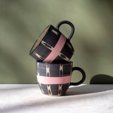 Pink Tracks - Speckled Mug