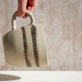 Two Stripes - Speckled Mug