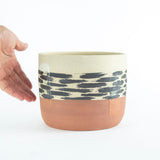 Ikat Stripe - XLarge Planter