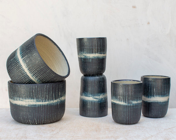 Painterly Blue Steel - Tumbler