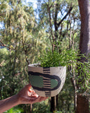 Moss Pathways #2 - Rounded Hanging Planter
