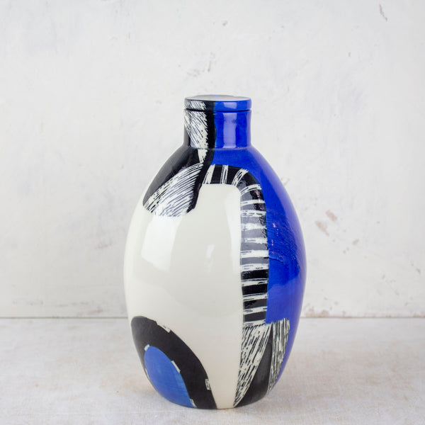 Electric Pathways - Lidded Bottle