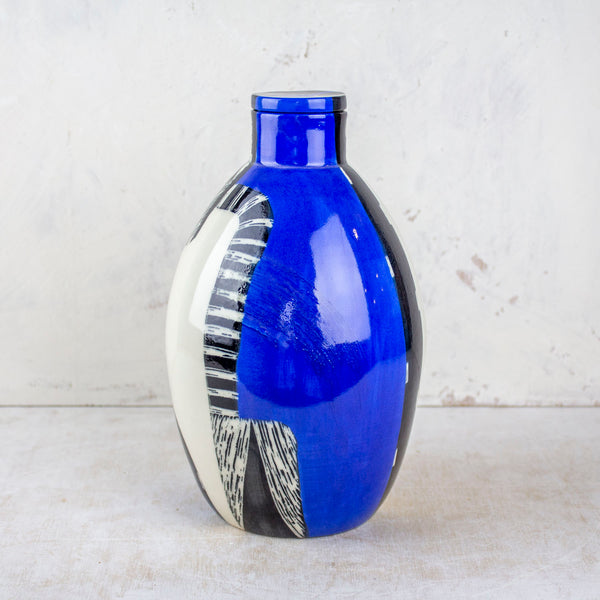 Electric Pathways - Lidded Bottle