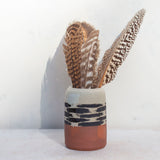 Ikat Stripe - Enclosed little Vase