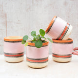 Liquorice All Sorts Medium Planter - Dusty Pink