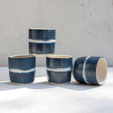 Painterly Blue Steel - Med Planter