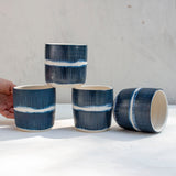 Painterly Blue Steel - Med Planter