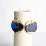 Arrow medium disc earrings - Electric Blue
