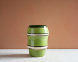 Moss Stripes - Contoured Vase