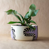 Lilac Path #1 Vessel - Black & Lilac