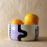Lilac Path #1 Vessel - Black & Lilac