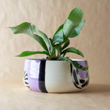 Lilac Path #2 Vessel - Black & Lilac