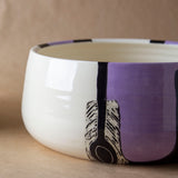 Lilac Path #2 Vessel - Black & Lilac