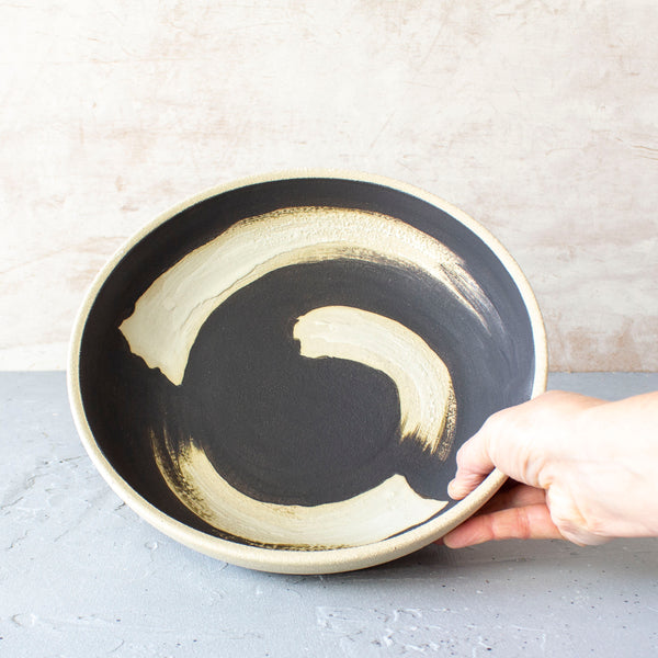 Slip Brushstroke - Deep Platter